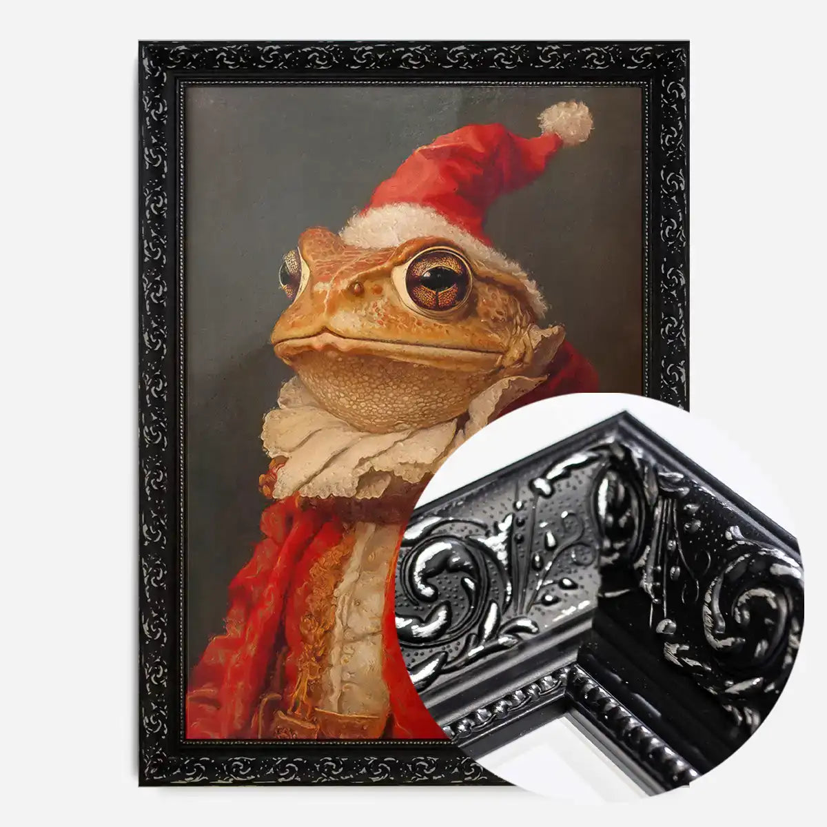 Christmas Toad Animal Portrait Print