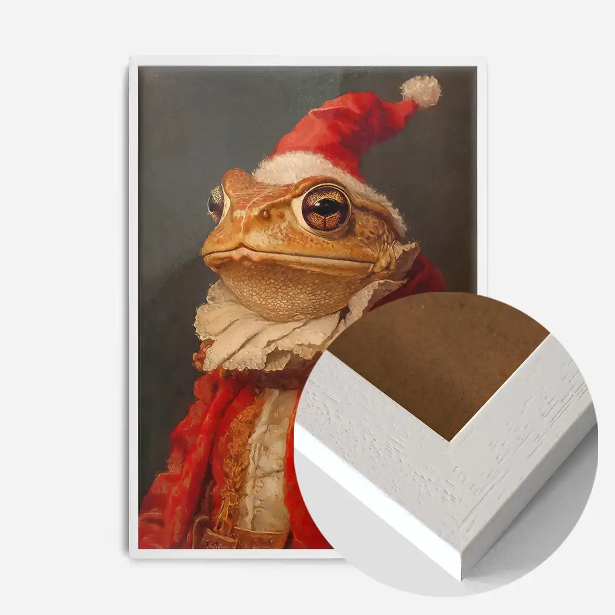 Christmas Toad Animal Portrait Print
