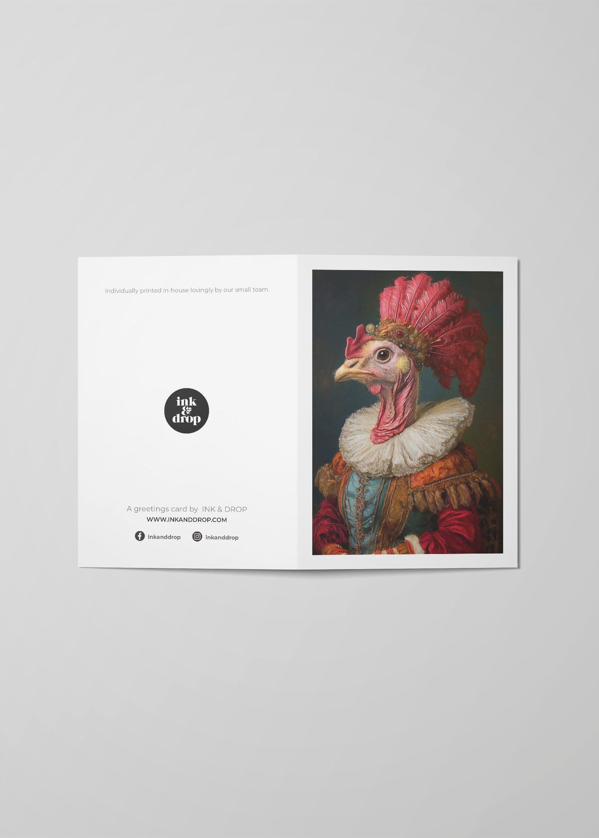 Turkey Portrait A6 Christmas Greetings Card