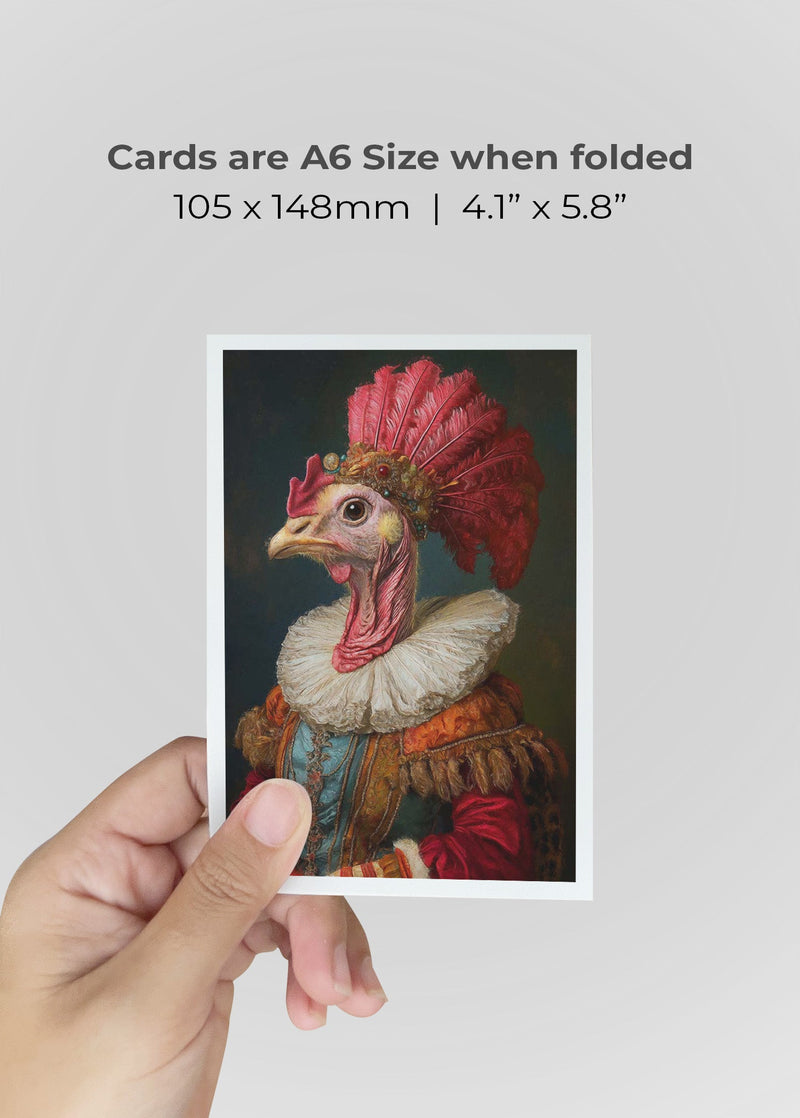 Turkey Portrait A6 Christmas Greetings Card