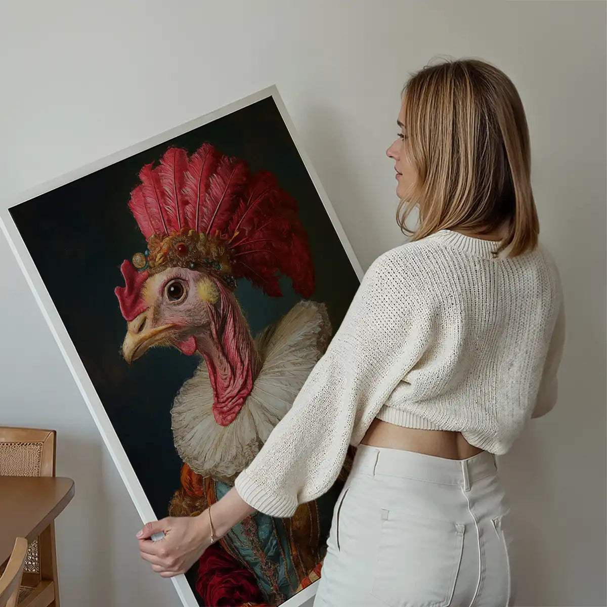 Christmas Turkey Animal Portrait Print