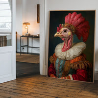 Christmas Turkey Animal Portrait Print