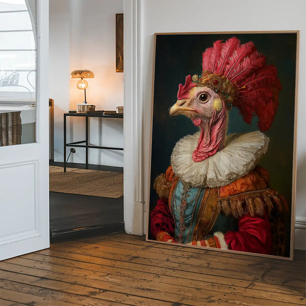 Christmas Turkey Animal Portrait Print