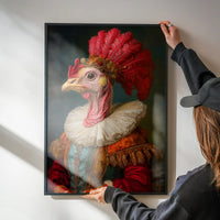 Christmas Turkey Animal Portrait Print