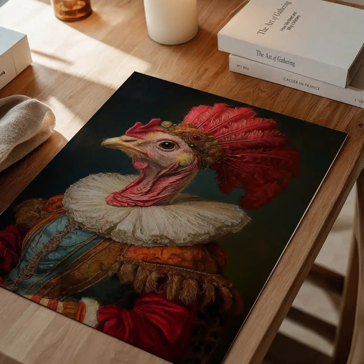 Christmas Turkey Animal Portrait Print
