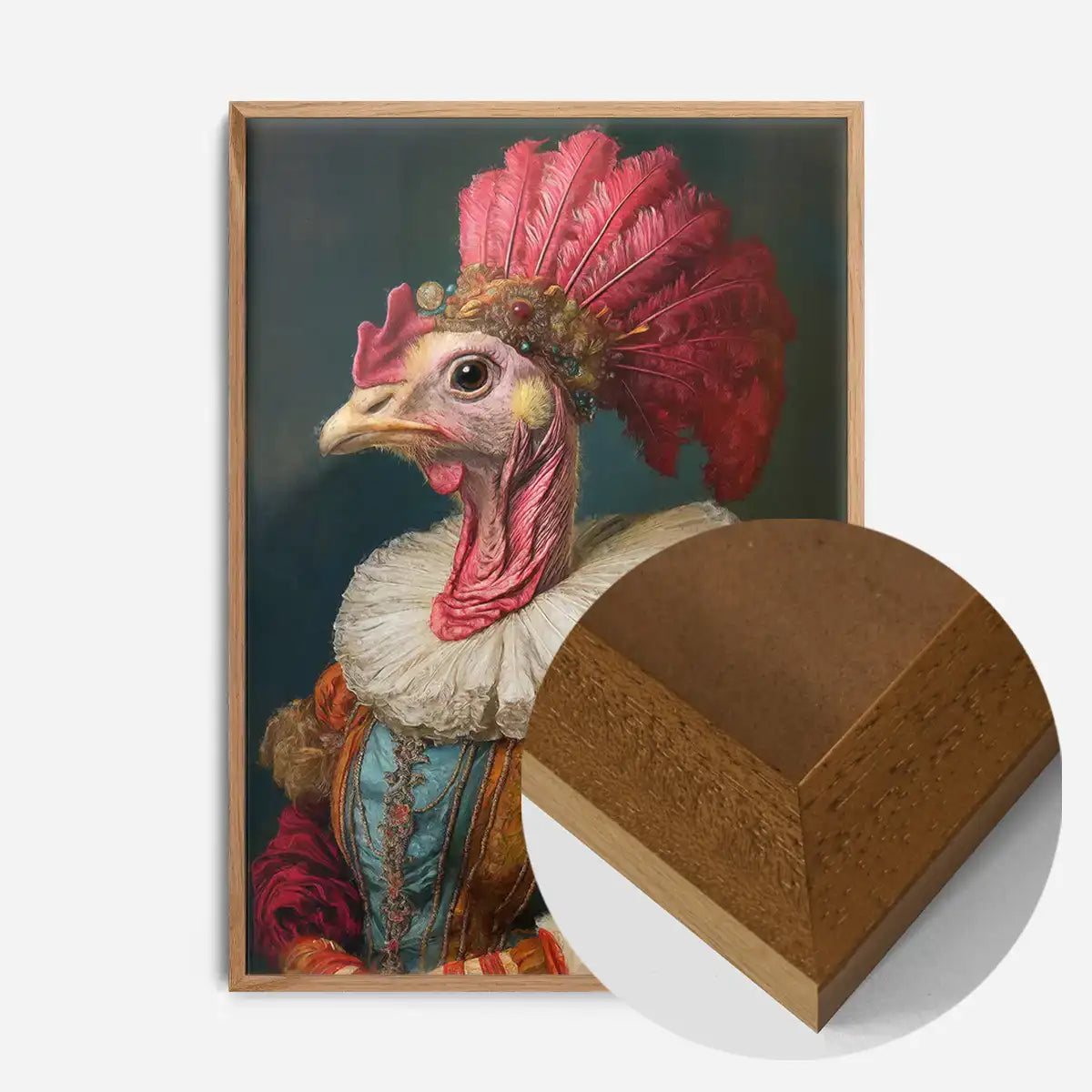 Christmas Turkey Animal Portrait Print