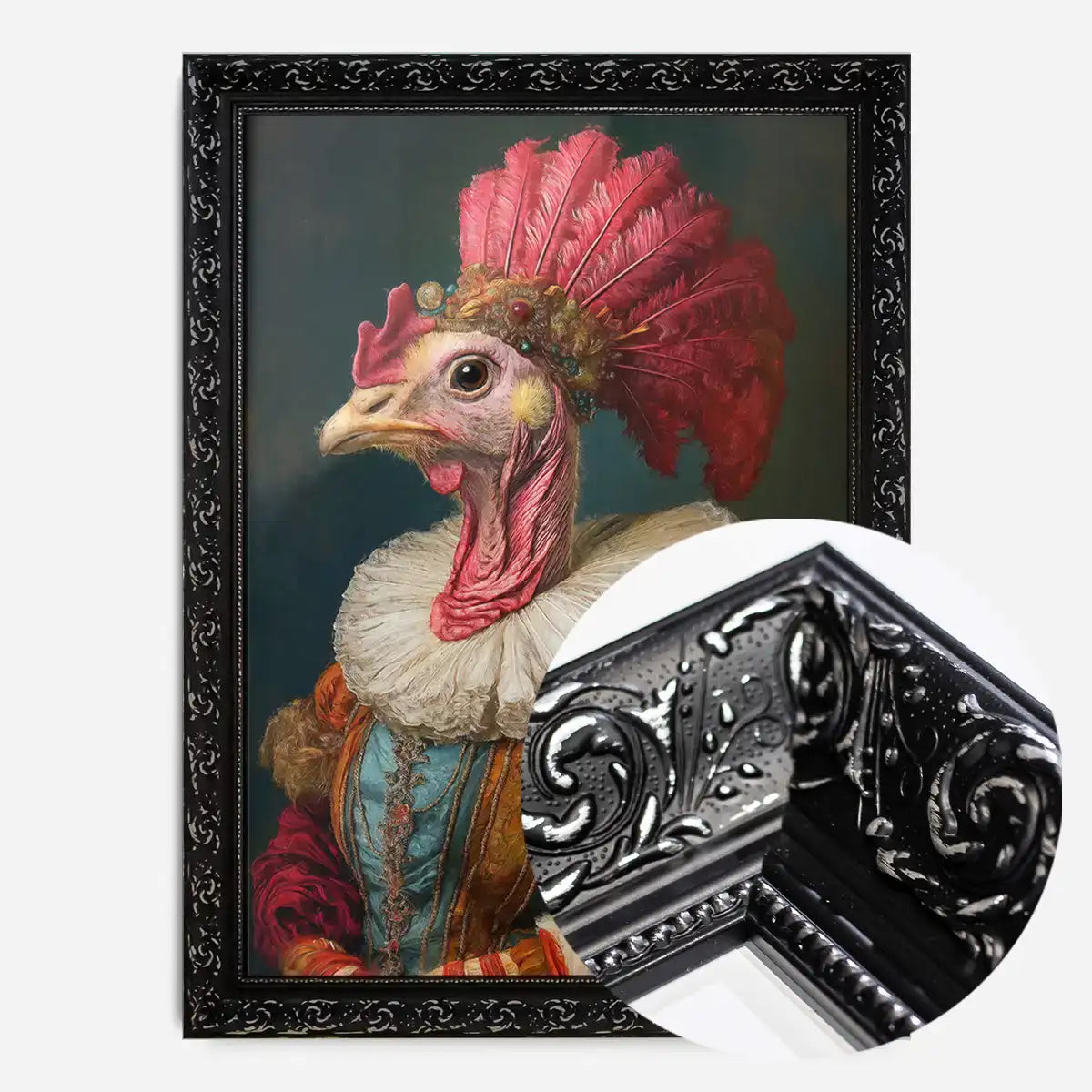 Christmas Turkey Animal Portrait Print