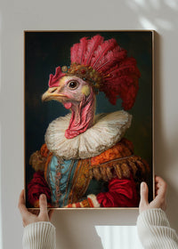 Christmas Turkey Animal Portrait Print