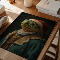 Christmas Turtle Animal Portrait Print