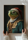 Christmas Turtle Animal Portrait Print