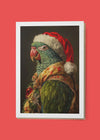 Parrot Portrait A6 Christmas Greetings Card