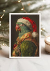 Parrot Portrait A6 Christmas Greetings Card