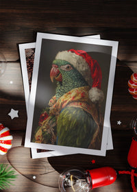 Parrot Portrait A6 Christmas Greetings Card