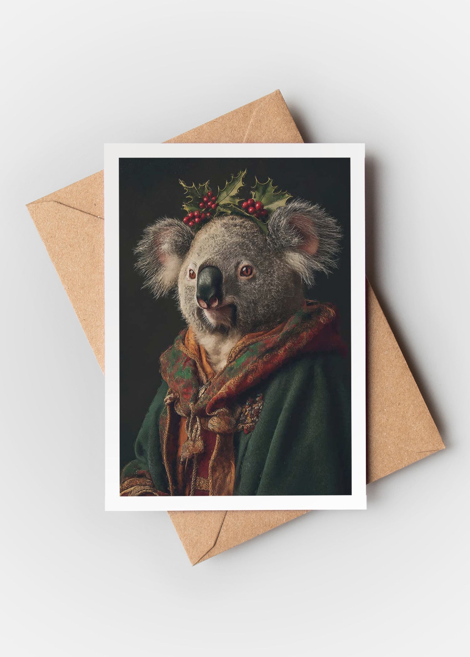 Koala Portrait A6 Christmas Greetings Card