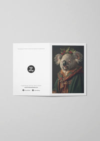 Koala Portrait A6 Christmas Greetings Card