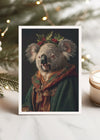 Koala Portrait A6 Christmas Greetings Card