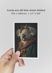 Koala Portrait A6 Christmas Greetings Card