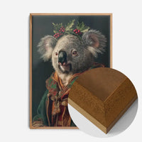 Christmas Koala Animal Portrait Print