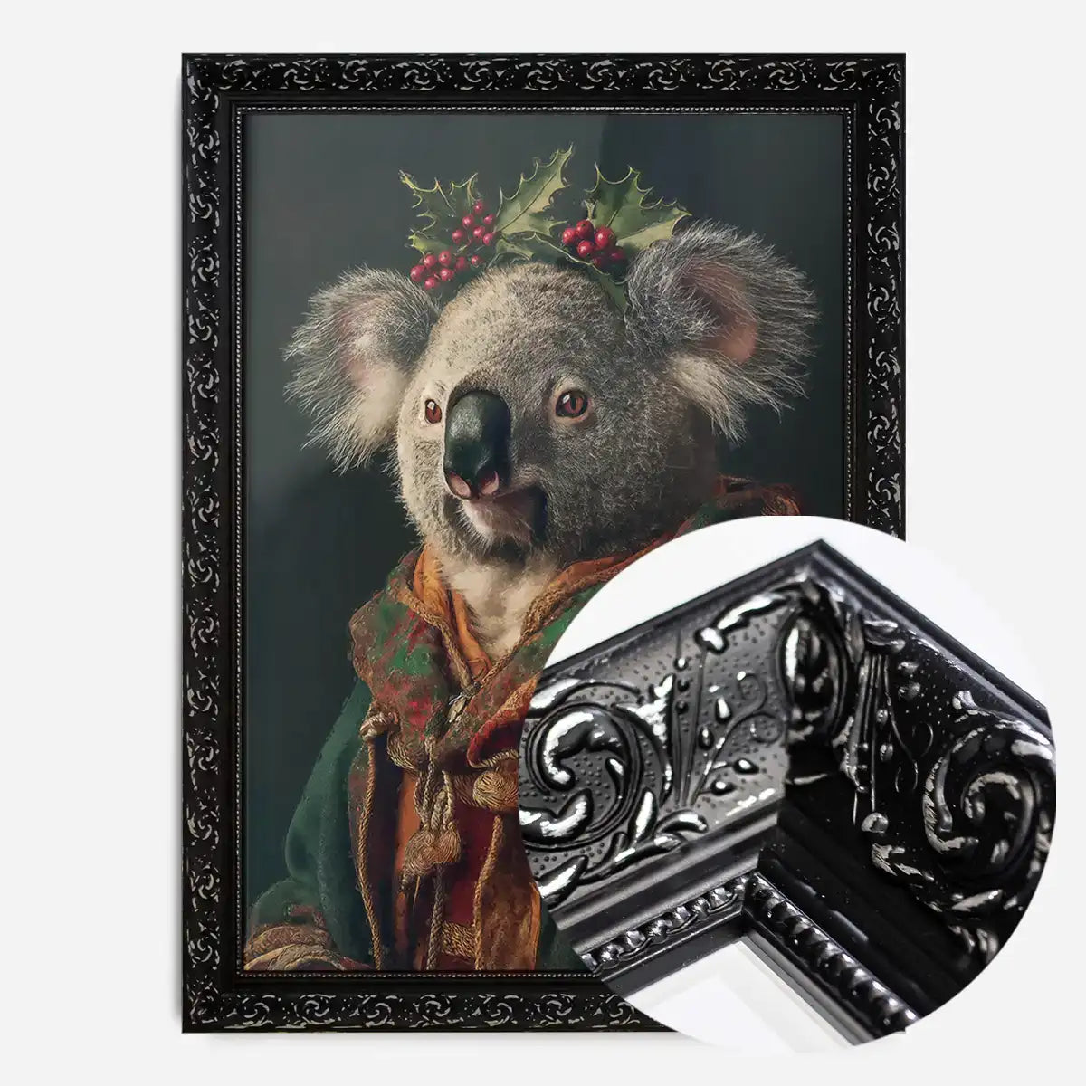 Christmas Koala Animal Portrait Print