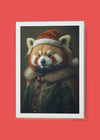 Red Panda A6 Christmas Greetings Card