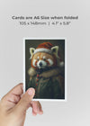 Red Panda A6 Christmas Greetings Card