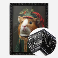 Christmas Guinea Pig Animal Portrait Print