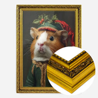 Christmas Guinea Pig Animal Portrait Print