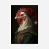 Christmas Chicken Animal Portrait Print