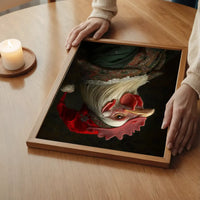 Christmas Chicken Animal Portrait Print