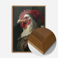 Christmas Chicken Animal Portrait Print