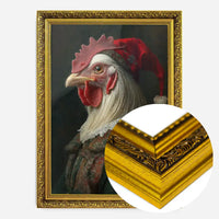 Christmas Chicken Animal Portrait Print