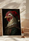 Christmas Chicken Animal Portrait Print