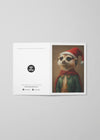 Meerkat Portrait A6 Christmas Greetings Card