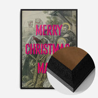 Merry Christmas Mate Nativity Poster Print