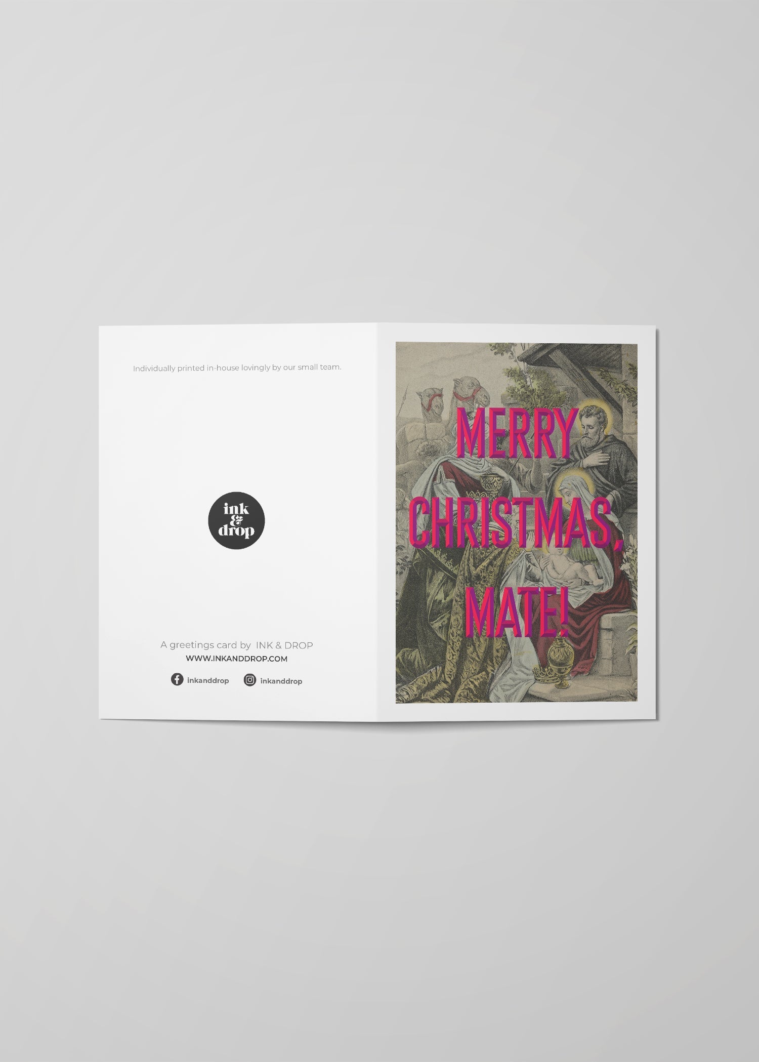 Merry Christmas Mate Greetings Card