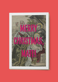 Merry Christmas Mate Greetings Card