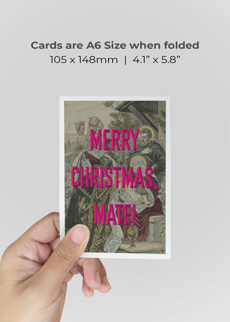 Merry Christmas Mate Greetings Card