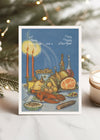 Vintage Feast Christmas Greetings Card