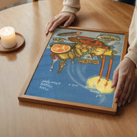 Vintage Christmas Feast Poster Print