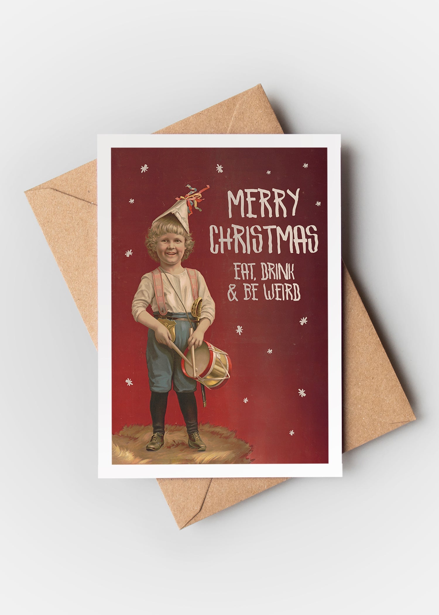 Eat Drink Be Weird Christmas Card