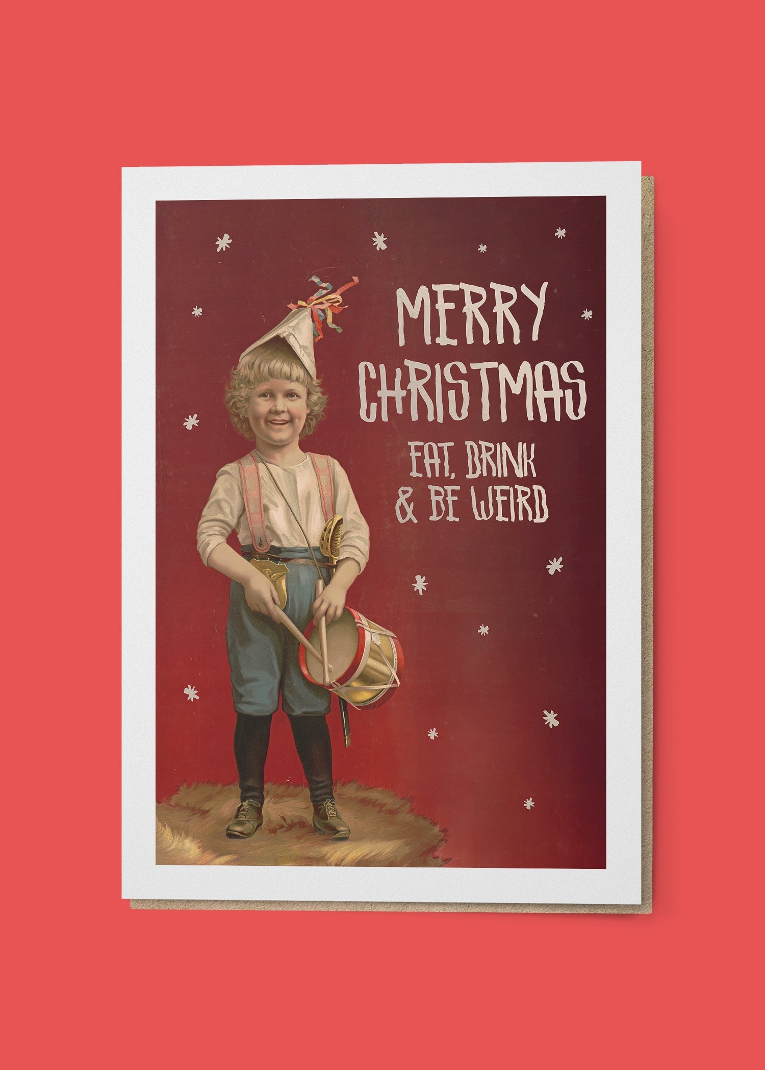 Eat Drink Be Weird Christmas Card