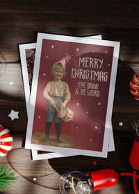 Eat Drink Be Weird Christmas Card