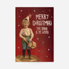 Be Weird Christmas Vintage Poster Print