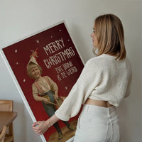 Be Weird Christmas Vintage Poster Print