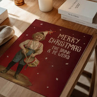 Be Weird Christmas Vintage Poster Print