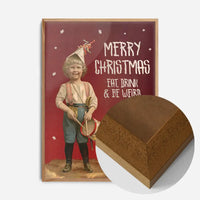 Be Weird Christmas Vintage Poster Print