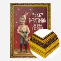 Be Weird Christmas Vintage Poster Print