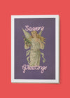 Seaon's Greetings Angel Christmas Card