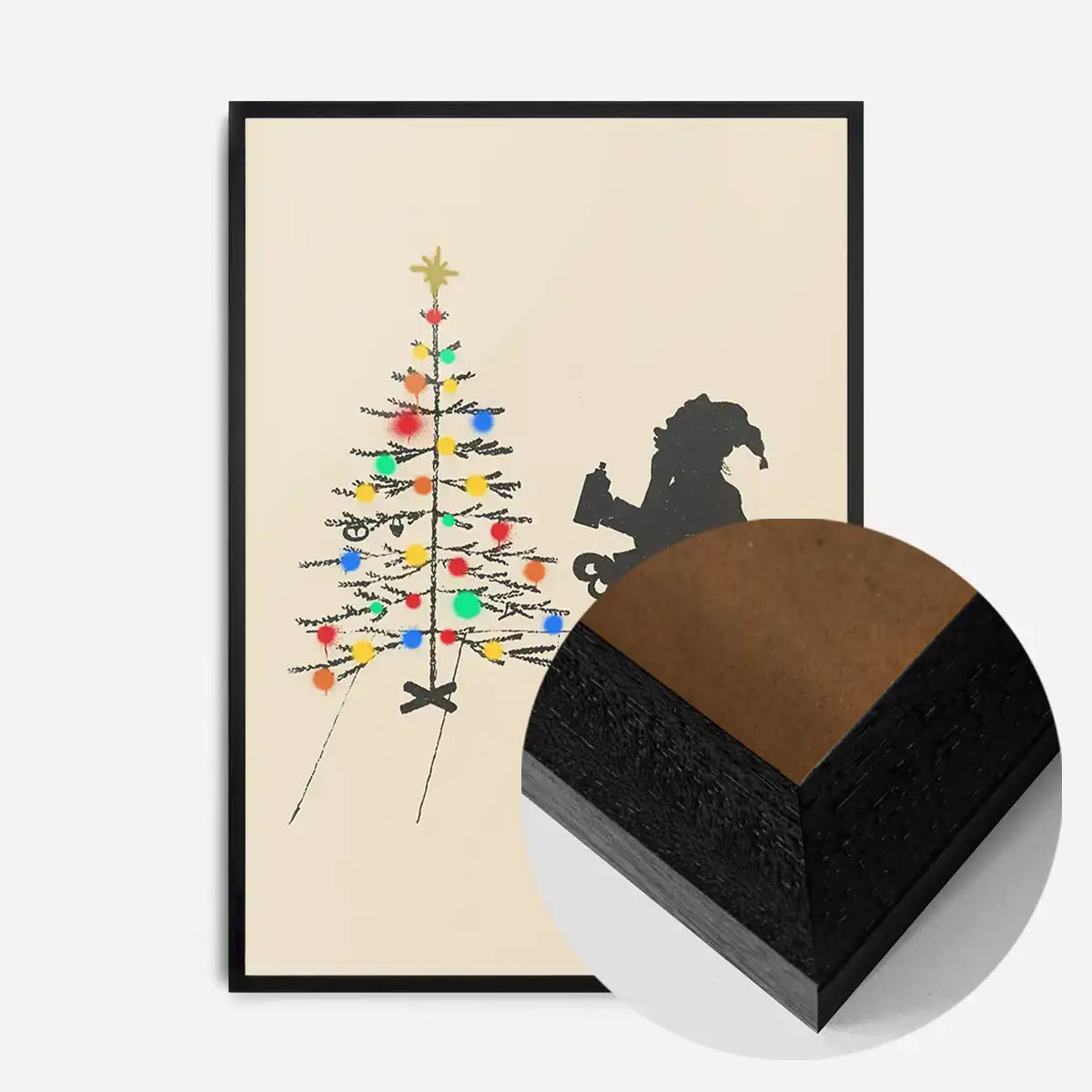 Vandal Santa Christmas Poster Print