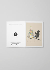 Graffiti Spraypaint Santa Christmas Card